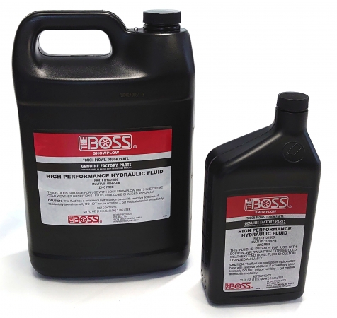 THE BOSS high performance hydraulic oil for snowplows